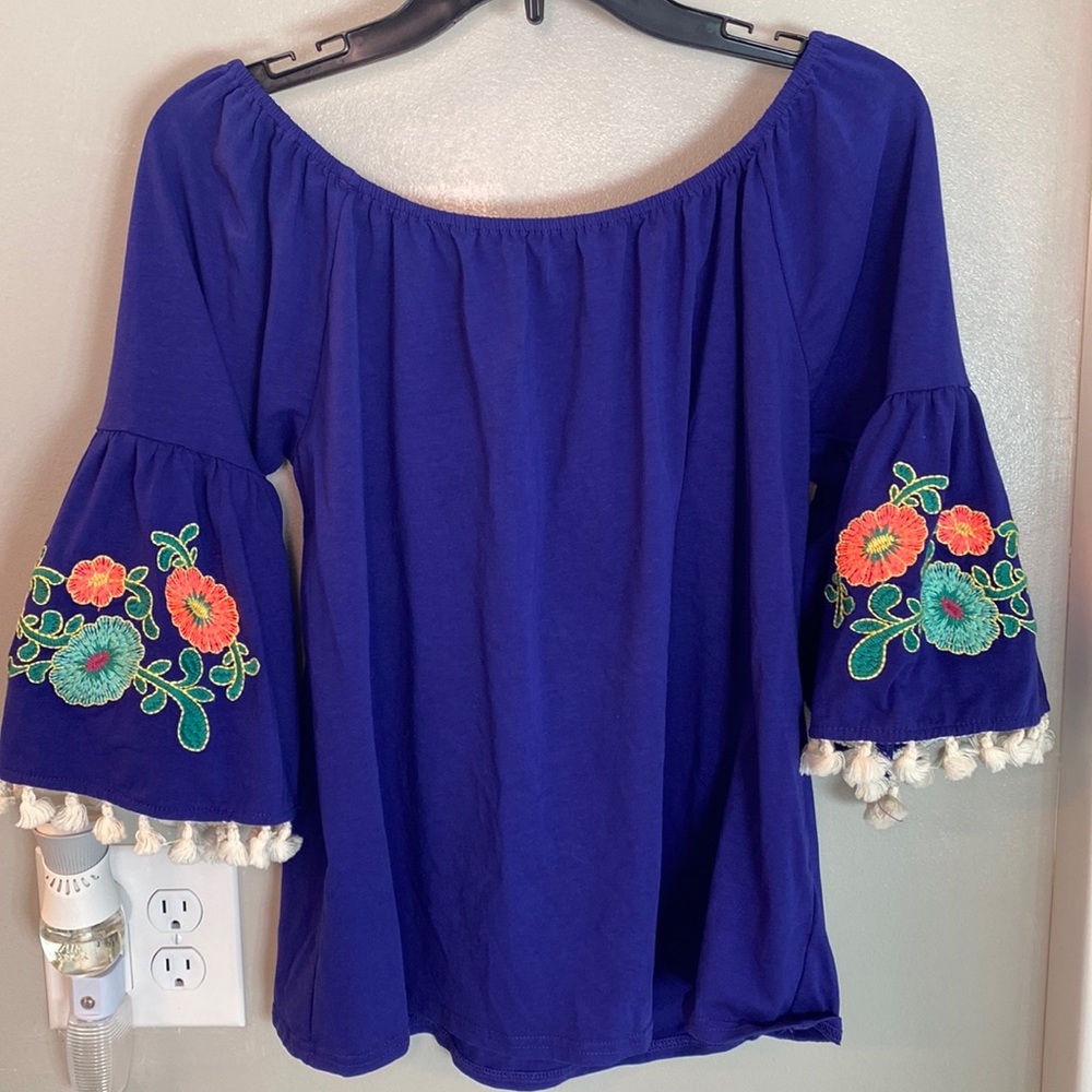 Purple Blue blouse